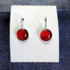 RedRoundDropEarring